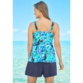 thumbnail image 6 of Swim 365 Women's Plus Size Flowy Tankini Top, 6 of 6