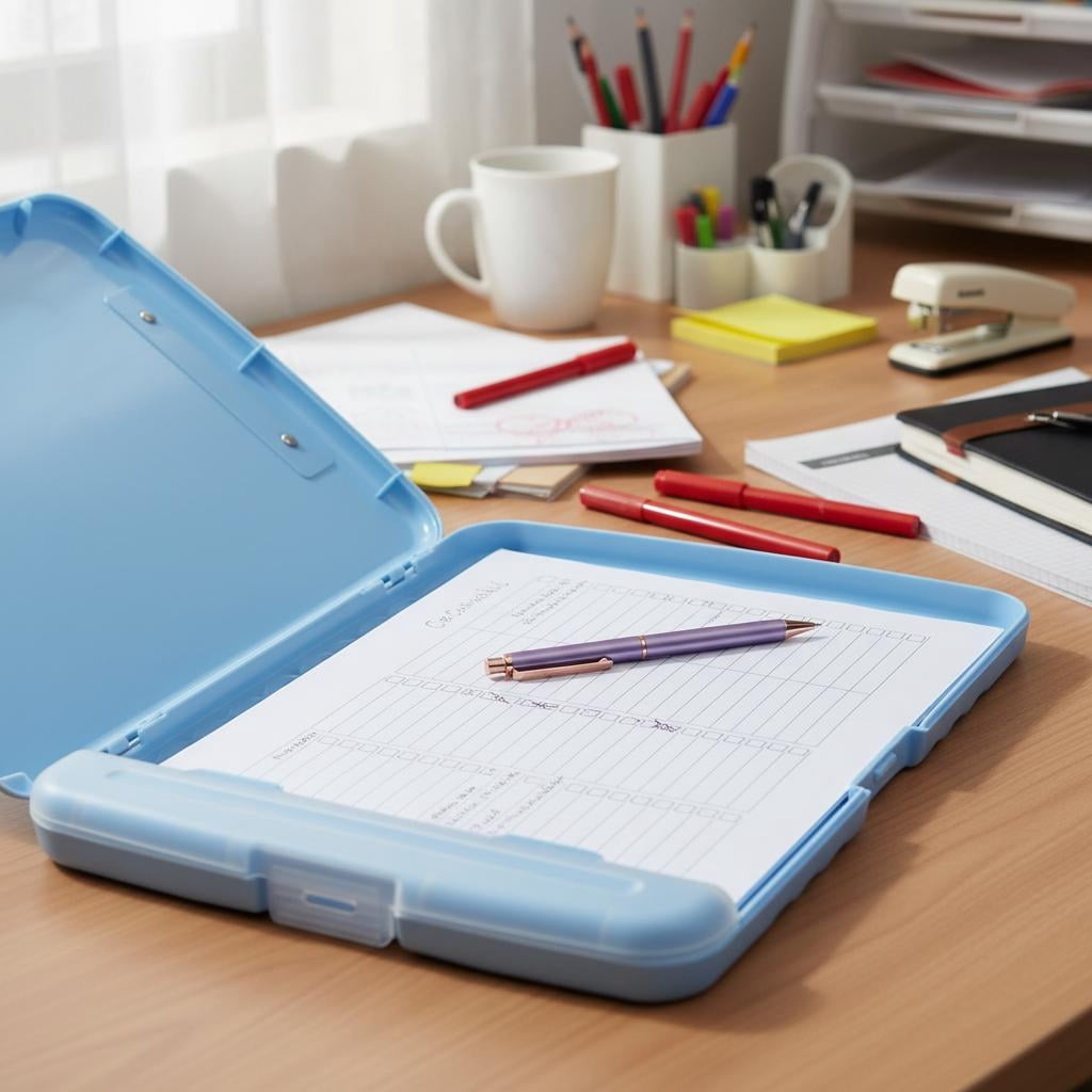 Pen+Gear Storage Clipboard, Blue
