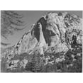 thumbnail image 2 of Adams, Ansel 32x25 Black Ornate Wood Framed with Double Matting Museum Art Print Titled - North Dome, Kings River Canyon,  proposed as a national park, California, 1936, 2 of 4