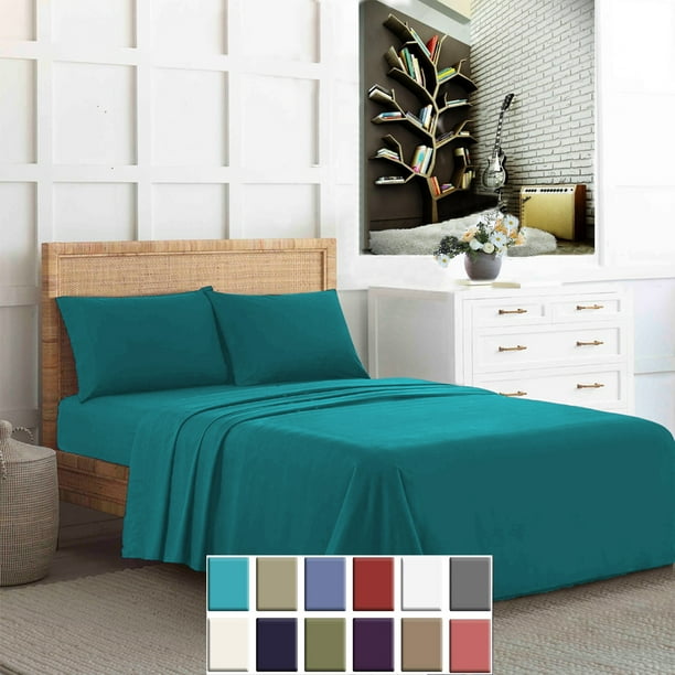 LUXURY Bamboo Bed Sheet Set Deep Pockets, Eco Friendly, Hypoallergentic, Antibacterial, Wrinkle