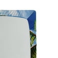 thumbnail image 2 of Ambesonne Summer Fitted Sheet, Hawaii Island Palm Tree, Twin Size, Green Blue Brown, 2 of 2