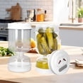 thumbnail image 4 of Bocal à Cornichons, Récipient à Cornichons Intégré en Plastique Transparent Grand Ouverture Convivial pour Cuisine, 4 of 7