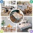 thumbnail image 5 of Pioneer Flower Floral Print Pattern Rectangle Tablecloth 60"x120", Waterproof Polyester Table Cloth, Wipeable Spillproof for Dining Camping Indoor Outdoor, 5 of 6