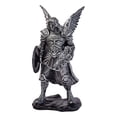 thumbnail image 2 of Figura de ángel guerrero, delicada y resistente estatua de ángel para gabinete de oficina o del hogar. Plata B, 2 of 9