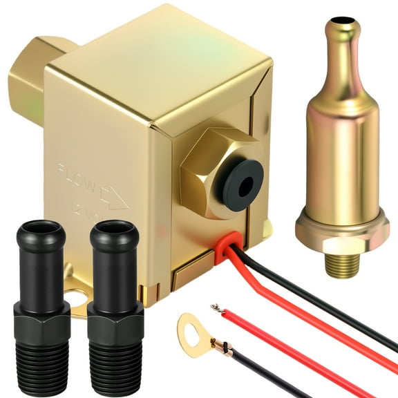 Electric Fuel Pump Easy to Install Fuel Pump Universal Fuel Transfer Pump Solid Gasoline Electric Fuel Pump With Installation Kit for Gasoline