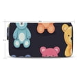 thumbnail image 2 of Colorful Teddy Bears Women's Long Zipper Wallet Bifold Clutch Purse PU Leather Card Cases, 2 of 6