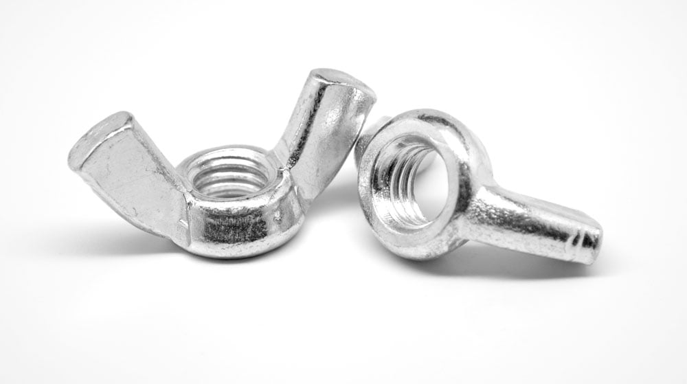 Pack of 12 5/8-11 Zinc Plated Cold Forged Wing Nuts 