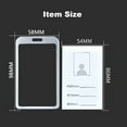 thumbnail image 4 of Vertical Style Aluminum Alloy Name Card Case Business Work Card Badge Holder with Lanyard, 4 of 7
