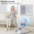 COMEONROA Baby Swing Portable Electric Baby Swing Bluetooth Infants Swing with Remote Control
