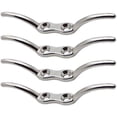 thumbnail image 1 of Ganchos para cornamusas de calidad marina, paquete de 4, ideales para amarres de barcos y accesorios de cubierta, ganchos para cortinas de acero inoxidable para atraque de yates, 1 of 5