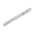 thumbnail image 2 of Naiovety 100 piezas de Rondelles de diamantes de imitación hechos a mano cuentas espaciadoras suministros de joyería cristal multicolor accesorios de Artesanía AB blanco 8MM100 Piezas Naiovety HA062301-08, 2 of 6