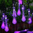 thumbnail image 4 of Guirnalda de de agua LED con energía solar, selección de decoración para interiores y exteriores Púrpura kusrkot Fairy String Light, 4 of 8