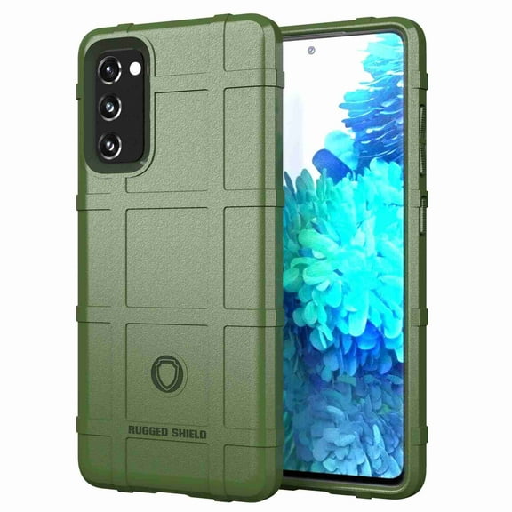 Dteck Rugged Case For Samsung Galaxy S20 FE 5G & 4G (6.5 inches), Shockproof Armor TPU Soft Back Protective Cover, Green