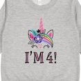 thumbnail image 3 of Inktastic 4th Birthday Unicorn Party 4 Year Old Girl Toddler Sweatshirt, 3 of 4