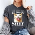 thumbnail image 3 of Funny I'm Feeling Silly Cat Meme Humor Vintage Graphic T-Shirt Unisex, Sizes S-5XL, Tbun, 3 of 5