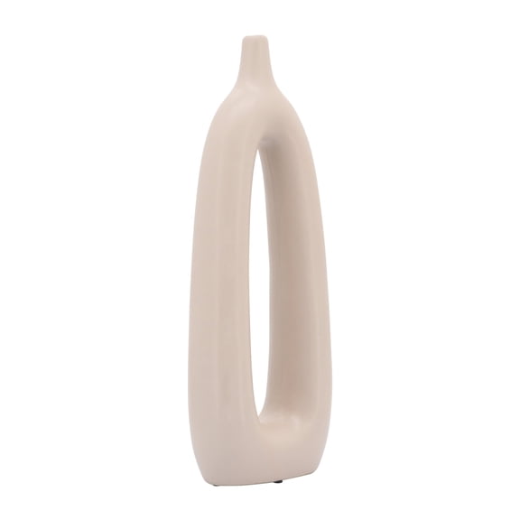 Sagebrook Home Ceramic 14"h Open Cut-out Vase, Blush