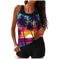 thumbnail image 2 of Aqestyerly Modest High Waist Tankini Set - Conservative Two Piece Swimdress with Strappy Back & Skirt Coverage, 2 of 6