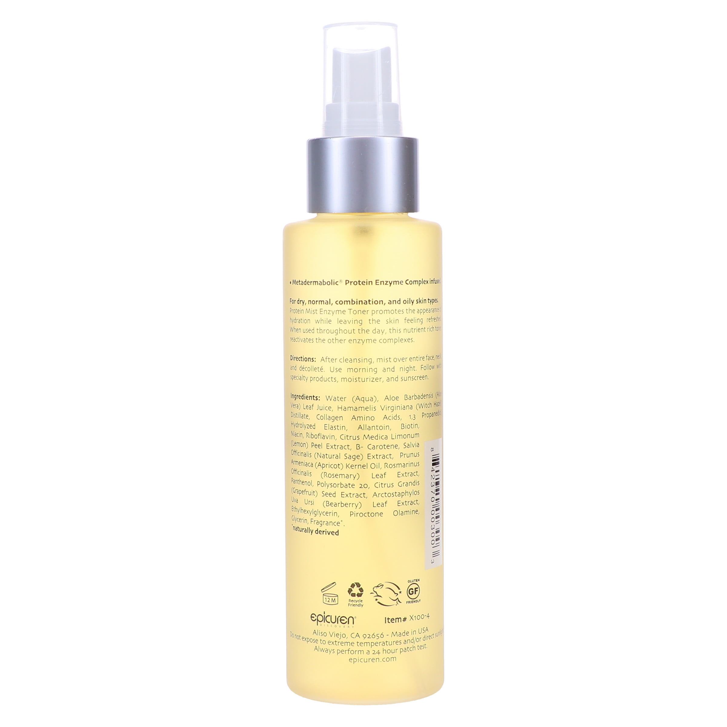 Epicuren Protein Mist Enzyme Protein Toner - 4oz