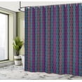 thumbnail image 4 of Ambesonne Bohemian Shower Curtain, Modern Boho Vivid Design, 69"Wx75"L, Hot Pink Aqua, 4 of 4