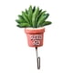 thumbnail image 4 of Gancho adhesivo resistente para colgar en la pared, con forma de cactus, para puerta de baño hojas largas, 4 of 9