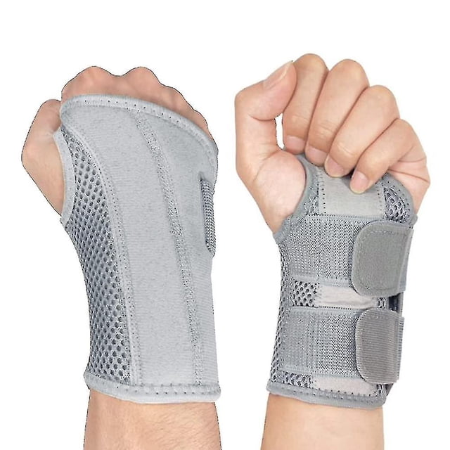 Muñequera del túnel carpiano para artritis tendinitis, férula de muñeca transpirable soporte nocturno correas ajustables