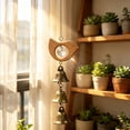 thumbnail image 3 of Campana de Viento de Cobre con Madera de Haya y Campanas de Cristal – Colgante Decorativo de Sonido Relajante para Jardín, Patio o Interiores | Adorno Colgante de Tranquilidad, 3 of 5