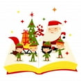 thumbnail image 2 of Santa Elves Story Book Wall Decal Wallmonkeys Peel and Stick Holiday Graphics (24 in H x 24 in W) WM502967, 2 of 4