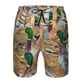 thumbnail image 3 of Balery Mallard Ducks Traje de Baño Estilo Hawaiano para Hombre, Shorts de Secado Rápido con Bolsillos-Large, 3 of 6