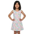 thumbnail image 2 of Pink Angel 3-Pack Girls' Dresses, Kids Casual Fit and Flare Sleeveless Summer Dress & School Outfit, 100% Cotton, 2 of 9