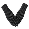 thumbnail image 1 of Guantes de protección solar para mujer, guantes de protección UV de algodón fino y transpirable con dedos completos para montar, conducir, deportes al aire libre, color negro YUNYI BRAND  Deportes, 1 of 1