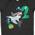 thumbnail image 4 of Inktastic Second Birthday Shark with Cake Boys or Girls Baby Bodysuit, 4 of 5