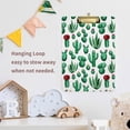 thumbnail image 6 of FMSHPON Green Cactus Tropical Succulent Plant Clipboard Hardboard Wood Nursing Clip Board and Pull for Standard A4 Letter 13x9 inches, 6 of 7