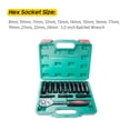 thumbnail image 2 of Lifcasual 1/2Inch Drive Deep Hex Impact Socket Set 14-Piece Carbon Steel Black Oxide, 2 of 7