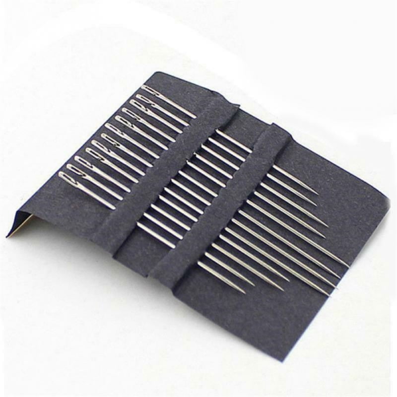 12PCS Set One Second Self Threading Needles Hand Sewing Needles Home