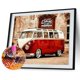 thumbnail image 2 of Cuadros Decorativos Kits de pintura de diamante 5D DIY Cuadro de mosaico de autobús de taladro redondo completo (NH2072) Likrtyny embutido en tela, 2 of 8