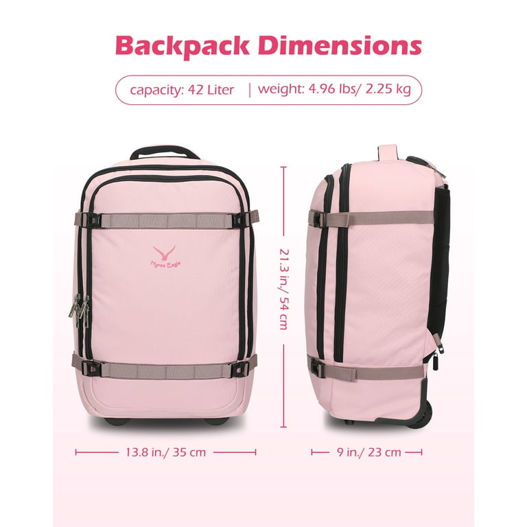 Convertible rolling backpack deals