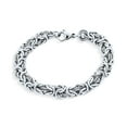thumbnail image 2 of Bling Jewelry Mens Thick Men's Biker Jewelry Chain Link Bracelet Gold Silver 8.5 Inch, 2 of 5