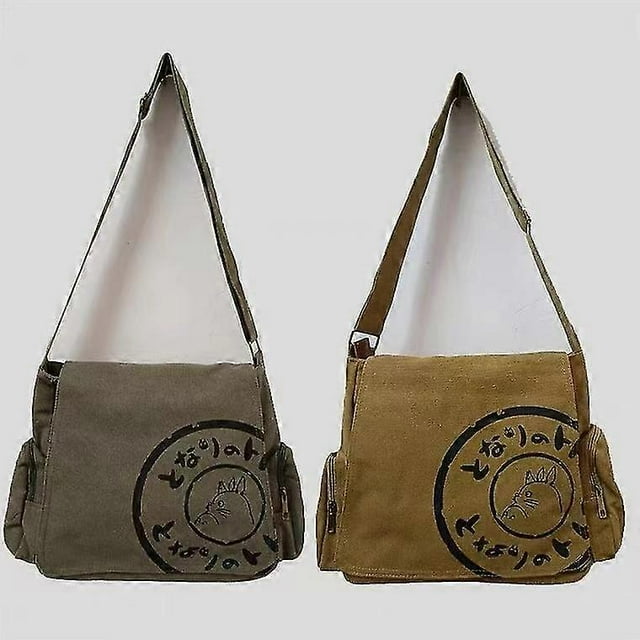 Fashion Women's Shoulder Bag My Neighbor Cat Canvas Large Capacity Travel Casual Computer Crossbody Bag Student Schoolbag