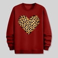 thumbnail image 5 of Mens Valentines Day Sweatshirts Love Heart Printed Graphic Casual Loose Long Sleeve Crewneck Pullover Shirts Top (XL, Red), 5 of 6