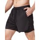 thumbnail image 1 of Pantalón corto deportivo para hombre con forro 2 en 1 con bolsillos Trabilla para toalla, 1 of 7