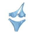 thumbnail image 3 of WILLBEST Traje de Baño Mujer Manga Larga Multicolor Sexy Mujer Traje de Baño Dividido Un Hombro Bikini Traje de Baño, 3 of 3