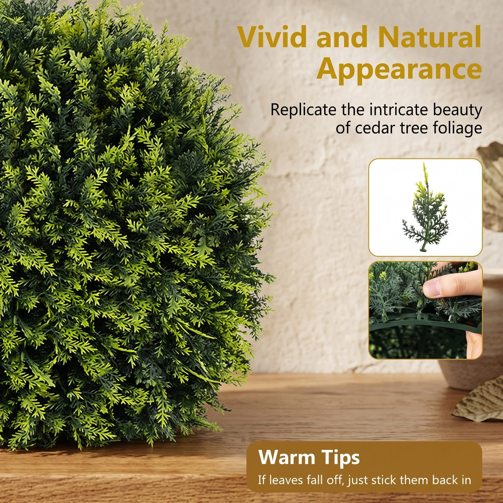 ALPULON 2 Pieces 18 Inch Faux Boxwood Topiary Balls, Indoor Outdoor Artificial Decorative Balls for Patio Garden Front Door Balcony and Backyard, Green