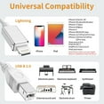thumbnail image 5 of USB 2.0 Cable Type B to Midi Cable OTG Cable Compatible with iOS Devices to Midi Controller, Electronic Music Instrument, Midi Keyboard, Recording Audio Interface, USB Microphone, 5FT, 5 of 10