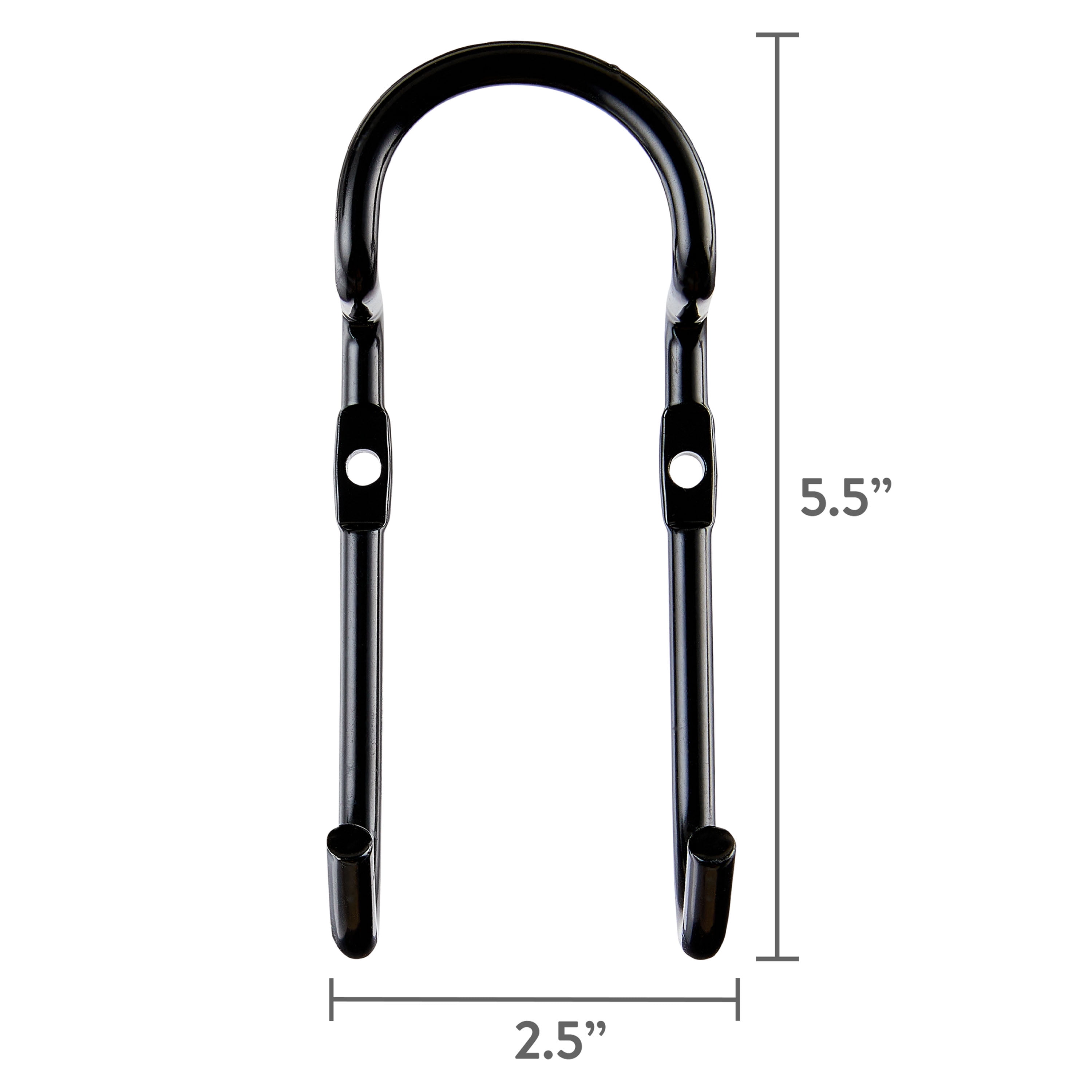 (2 pack) Hyper Tough 25 lb Wall Mounted Steel Utility U-Hook
