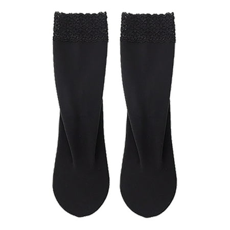 

Yinguo Women s Socks Fall Winter Warm Lace Lace Pile Socks Thickened Loose Moon Tube Floor Socks