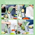 thumbnail image 3 of Meal Prep Vegetable Slicer with Adjustable Blade, Quick Chopper for Kitchen & Fast Onion Dicer for Salad, Easy Clean Dishwasher Safe Mandoline, Kitchen Gadget for Busy Cooks Beginners Elderly, 3 of 10