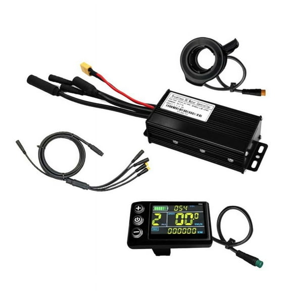 Three Mode Ebike Controller 24V/36V/48V with S866 LCD Color Display Waterproof Connector 1000W Motor Conversion Parts,B