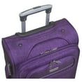 thumbnail image 4 of Dejuno Aurora Lightweight Denim 3-Piece Spinner Luggage Set - Purple, 4 of 6