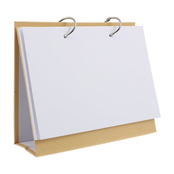 Blank Desk Calendar DIY Making Calendars Loose-leaf Book Detachable -hole Notebook Kit