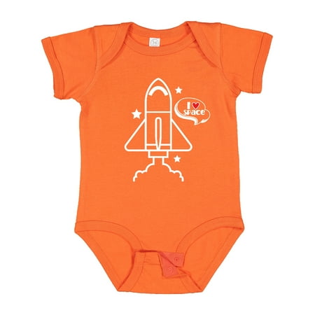 

Inktastic Rocket Ship I Love Space Gift Baby Boy or Baby Girl Bodysuit
